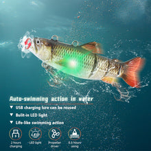 Load image into Gallery viewer, 1PC 13CM/42G Electronic Lure Bait USB Charging Propeller Automatic Swimming Double Hook Bait Fishing Accessories