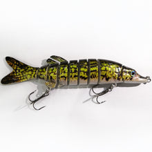 Load image into Gallery viewer, 1PC 12.5CM/17G Nine Section Lure Bait Flexible Swimming Posture Simulation Esox Reicherti Fake Bait