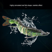 Load image into Gallery viewer, 1PC 12.5CM/17G Nine Section Lure Bait Flexible Swimming Posture Simulation Esox Reicherti Fake Bait