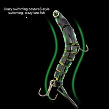 Load image into Gallery viewer, 1PC 12.5CM/17G Nine Section Lure Bait Flexible Swimming Posture Simulation Esox Reicherti Fake Bait