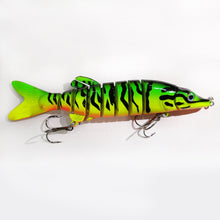 Load image into Gallery viewer, 1PC 12.5CM/17G Nine Section Lure Bait Flexible Swimming Posture Simulation Esox Reicherti Fake Bait