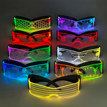 Load image into Gallery viewer, Wireless Luminous LED Glasses Halloween Christmas Birthday Neon Party Nightclubs LED Light-up Glasses Glow in the Dark