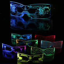 Load image into Gallery viewer, Wireless Luminous LED Glasses Halloween Christmas Birthday Neon Party Nightclubs LED Light-up Glasses Glow in the Dark
