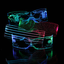 Load image into Gallery viewer, Wireless Luminous LED Glasses Halloween Christmas Birthday Neon Party Nightclubs LED Light-up Glasses Glow in the Dark