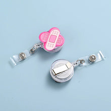 Load image into Gallery viewer, Cartoon Badge Reel Retractable ID Lanyard Name Tag Card Badge Holder Clip Doctor Nurse Office Supplies Credential Holder