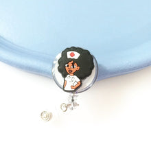 Load image into Gallery viewer, Cartoon Badge Reel Retractable ID Lanyard Name Tag Card Badge Holder Clip Doctor Nurse Office Supplies Credential Holder