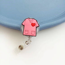 Load image into Gallery viewer, Cartoon Badge Reel Retractable ID Lanyard Name Tag Card Badge Holder Clip Doctor Nurse Office Supplies Credential Holder