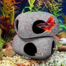 Load image into Gallery viewer, Purple Sand Aquarium Decoration Fish Shrimps Shelter House Pottery Landscaping Ornaments Decor Fish Tank Submarine Cave Decor