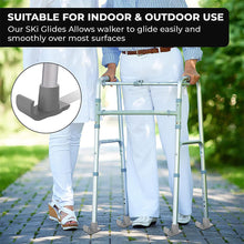 Load image into Gallery viewer, Walker Ski Glides Walker Ski Glides Sliding Mat Sled Sliding Mat Pedestrian Footcover Walker slides