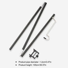 Load image into Gallery viewer, Outdoor Camping Folding Lamp Stand Aluminum Alloy Desktop Lamp Post Bracket Lighting Camp Hanging Stand Camping Hanging Lamp Post