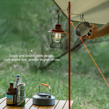 Load image into Gallery viewer, Outdoor Camping Folding Lamp Stand Aluminum Alloy Desktop Lamp Post Bracket Lighting Camp Hanging Stand Camping Hanging Lamp Post
