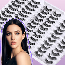 Load image into Gallery viewer, 10 Pair Set Thick False Eyelash Beautiful Eyelash Long Black Terrier Thick Eyelash Extend Ion Performance Decoration Eyelashes