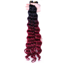 Load image into Gallery viewer, Chemical Fiber High-temperature Silk Wig Hair Handle Wave Crochet Hair Curved Hair Handle Crochet Hair Braided Dirty Braid Wig