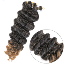 Load image into Gallery viewer, Chemical Fiber High-temperature Silk Wig Hair Handle Wave Crochet Hair Curved Hair Handle Crochet Hair Braided Dirty Braid Wig
