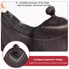 Load image into Gallery viewer, Wig Piece One Piece Paris Painted Gradient Women's Long Hair Curly Hair Increased Volume Fluffy Water Ripple Simulated Hair Patch