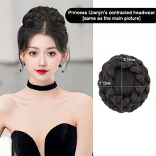 Load image into Gallery viewer, Maruko Hair Bun Wig Female Heiress Princess Head Simulated Hair Bun Hair Accessory Bride's Hair Bun Headband