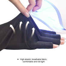 Load image into Gallery viewer, Half Finger Gloves for Sun Protection Women's Summer Driving UV Protection Cotton Thin Design Cycling Anti Slip Leak Proof Half Finger Nail Gloves