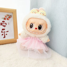 Load image into Gallery viewer, Miniature Saree and Dumpling Hair Clip Set for 17cm Labubu Dolls Cute DIY Doll Clothes Fashion Accessories Lovely Outfit Gifts for Girls Friends