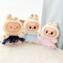 Load image into Gallery viewer, Miniature Saree and Dumpling Hair Clip Set for 17cm Labubu Dolls Cute DIY Doll Clothes Fashion Accessories Lovely Outfit Gifts for Girls Friends