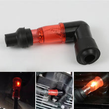 Load image into Gallery viewer, Motorcycle Flash Spark Plug Cap Ignition Spark Plug Cap 90Degree Flashing Spark Plug Cap
