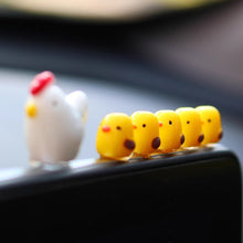 Load image into Gallery viewer, 5Pcs/6Pcs/9Pcs/11Pcs Car Center Console Dashboard Navigator Screen Decoration Mini Yellow Chicks Hen House Ornaments Auto Interior Accessories