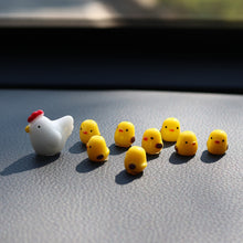 Load image into Gallery viewer, 5Pcs/6Pcs/9Pcs/11Pcs Car Center Console Dashboard Navigator Screen Decoration Mini Yellow Chicks Hen House Ornaments Auto Interior Accessories