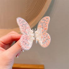 Load image into Gallery viewer, Lace Butterfly Hair Clip Sweet Fabric Embroidery Bangs Hairpin Cute Lively Butterfly Headwear Hair Accessories for Children