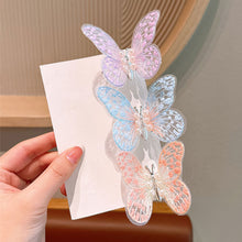 Load image into Gallery viewer, Lace Butterfly Hair Clip Sweet Fabric Embroidery Bangs Hairpin Cute Lively Butterfly Headwear Hair Accessories for Children