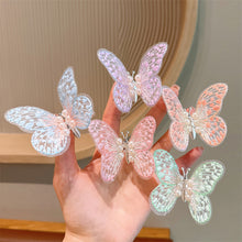 Load image into Gallery viewer, Lace Butterfly Hair Clip Sweet Fabric Embroidery Bangs Hairpin Cute Lively Butterfly Headwear Hair Accessories for Children