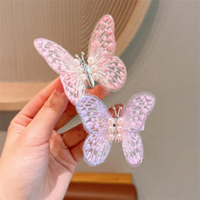 Load image into Gallery viewer, Lace Butterfly Hair Clip Sweet Fabric Embroidery Bangs Hairpin Cute Lively Butterfly Headwear Hair Accessories for Children