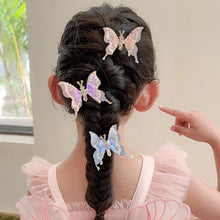 Load image into Gallery viewer, Rhinestone Butterfly Hairpin Three-dimensional Lively Moving Wings Lovely Bangs Hair Clip Headwear Hair Styling Accessories