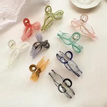 Load image into Gallery viewer, Elegant Bowknot Hair Clip Simple Temperamental Updo Hairpin Hair Claw Clip Multicolor Headwear Hair Accessory for Women
