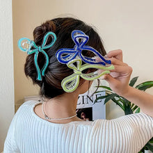 Load image into Gallery viewer, Elegant Bowknot Hair Clip Simple Temperamental Updo Hairpin Hair Claw Clip Multicolor Headwear Hair Accessory for Women