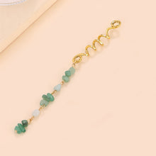Load image into Gallery viewer, Personalized Natural Stone Pendant Hair Ring Fashionable Retro Braided Hair Tie Adjustable Hair Band Headwear Hair Accessories