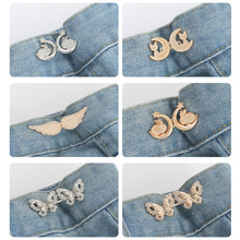 Load image into Gallery viewer, Multishaped Waist Buckle Detachable No-staple No-sew Button Durable Alloy Buckle Skirt Pants DIY Clothing Accessories