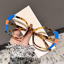 Load image into Gallery viewer, Oil Painting Style Large Frame Blue-light-blocking Glasses Fashionable Retro Colourful Decorative Glasses for Women