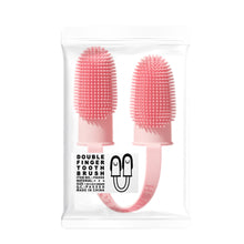 Load image into Gallery viewer, Two-finger Pet Toothbrush Soft Durable Washable Tooth Cleaning Finger Cover Oral Care Cleaning Tool Pet Accessories
