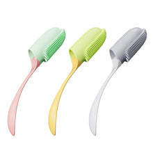 Load image into Gallery viewer, Soft Durable Color Contrast Long Handle Pet Toothbrush Deeply Clean Teeth Dirt Oral Cleaning Tool Finger Cover Pet Accessories