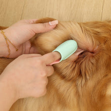 Load image into Gallery viewer, Soft Durable Color Contrast Long Handle Pet Toothbrush Deeply Clean Teeth Dirt Oral Cleaning Tool Finger Cover Pet Accessories
