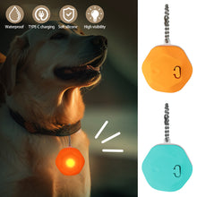 Load image into Gallery viewer, Multifunctional Rechargeable Hexagonal Silicone Luminous Pendant Portable Pet Night Walking Anti-loss Luminous Ornament