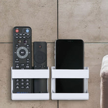 Load image into Gallery viewer, Wall-mounted Adhesive Mobile Phone Charging Stand Remote Control Storage Box Multi-functional Wall-mounted Organizer