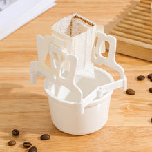 Load image into Gallery viewer, Foldable Coffee Filter Holder Reusable Lightweight Tea Filters Dripper Baskets Coffee Ear Drip Filter Paper Bag Shelf Coffeeware