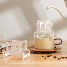 Load image into Gallery viewer, Foldable Coffee Filter Holder Reusable Lightweight Tea Filters Dripper Baskets Coffee Ear Drip Filter Paper Bag Shelf Coffeeware