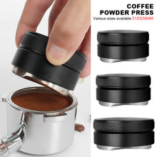 Load image into Gallery viewer, Coffee Distributor Espresso Distribution Tool Leveler 3 Angled Slopes Adjustable Palm Tamper Fits 51/53/58mm