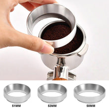 Load image into Gallery viewer, Coffee Catcher Ring Anti-fly Powder Ring Grinder Catcher Ring 51mm 53mm 58mm Coffee Handle Cloth Powder Dosing Ring Coffee Tools