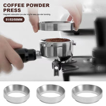 Load image into Gallery viewer, Coffee Catcher Ring Anti-fly Powder Ring Grinder Catcher Ring 51mm 53mm 58mm Coffee Handle Cloth Powder Dosing Ring Coffee Tools