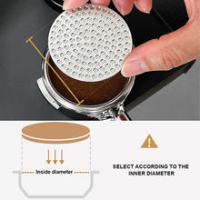 Load image into Gallery viewer, 51/53/58mm Reusable Coffee Puck Screen 304 Stainless steel Double Layer Coffee Filter Fine Mesh Professional Espresso Accessory