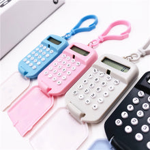 Load image into Gallery viewer, Mini Calculator Pocket Basic Calculator Keychain Cute & Portable For Student Kids Teen Teacher Supply Classroom Tool