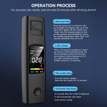 Load image into Gallery viewer, Portable Vehicle Alcohol Tester Blow Detector Traffic Alcohol Tester High Precision Measuring Instrument