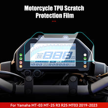 Load image into Gallery viewer, Motorcycle TPU Scratch Protection Film Accessories Screen Protector Cover Guard Instrument Dashboard For Yamaha MT-03 MT-25 R3 R25 MT03 2019-2023